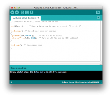 Після завершення процесу завантаження повідомлення про завершення завантаження повинно з'явитися в рядку стану, як показано нижче: